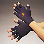 GLOVE ANTI-VIBRATION VEPPADDING RIGHT HAND MED - Latex, Supported